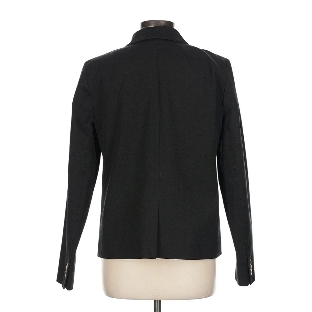 J. Crew Factory NWOT Cotton-blend two-button blazer Black Women's size‎ 12